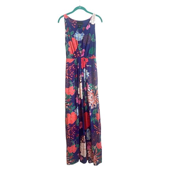 Cynthia Rowley Dresses & Skirts - Cynthia Rowley Purple with Vibrant Multicolor Floral Pattern Maxi Dress